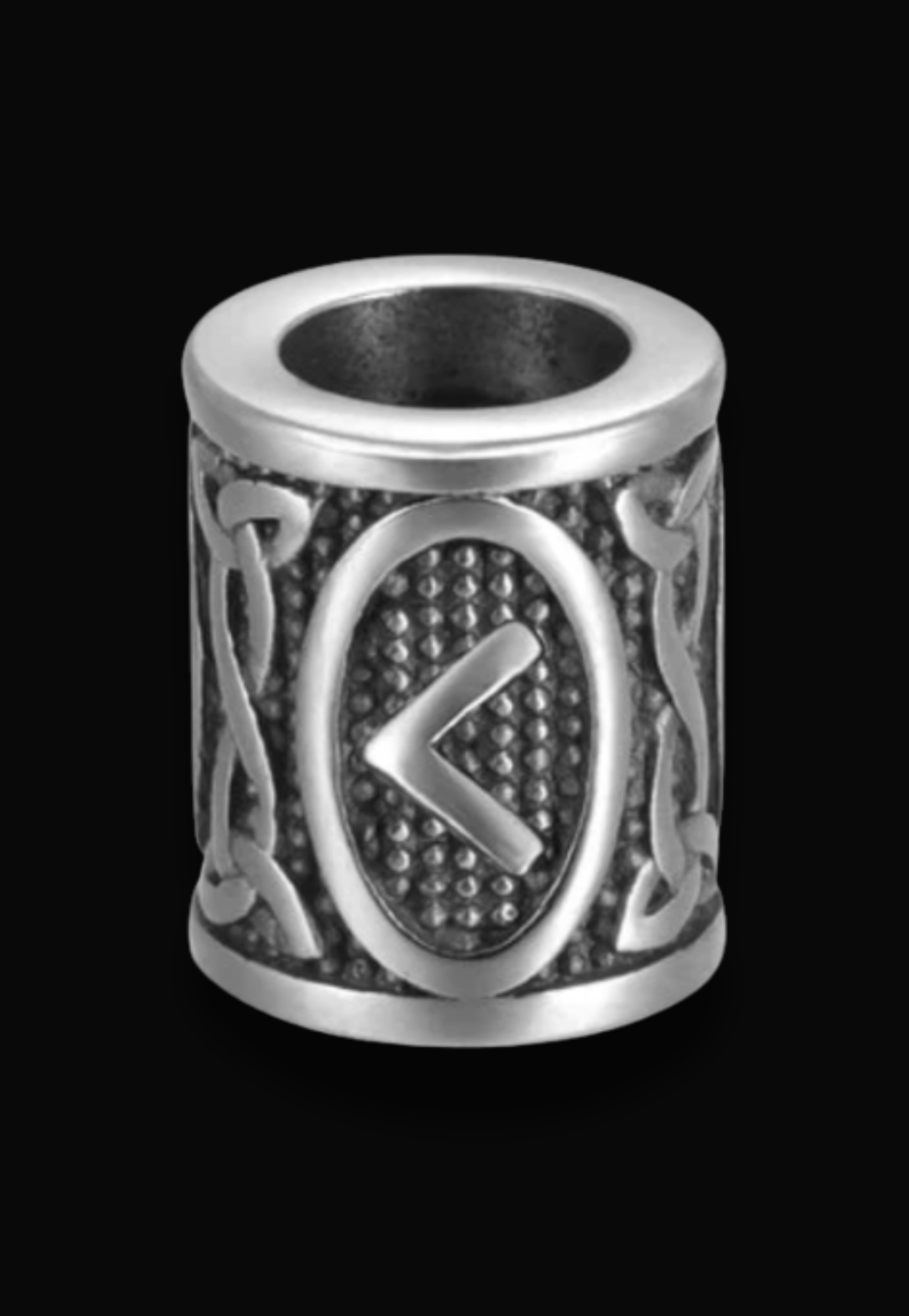 DAGAZ Lucidus Viking Bracelet with Navy Blue and Silver Shambala Threads