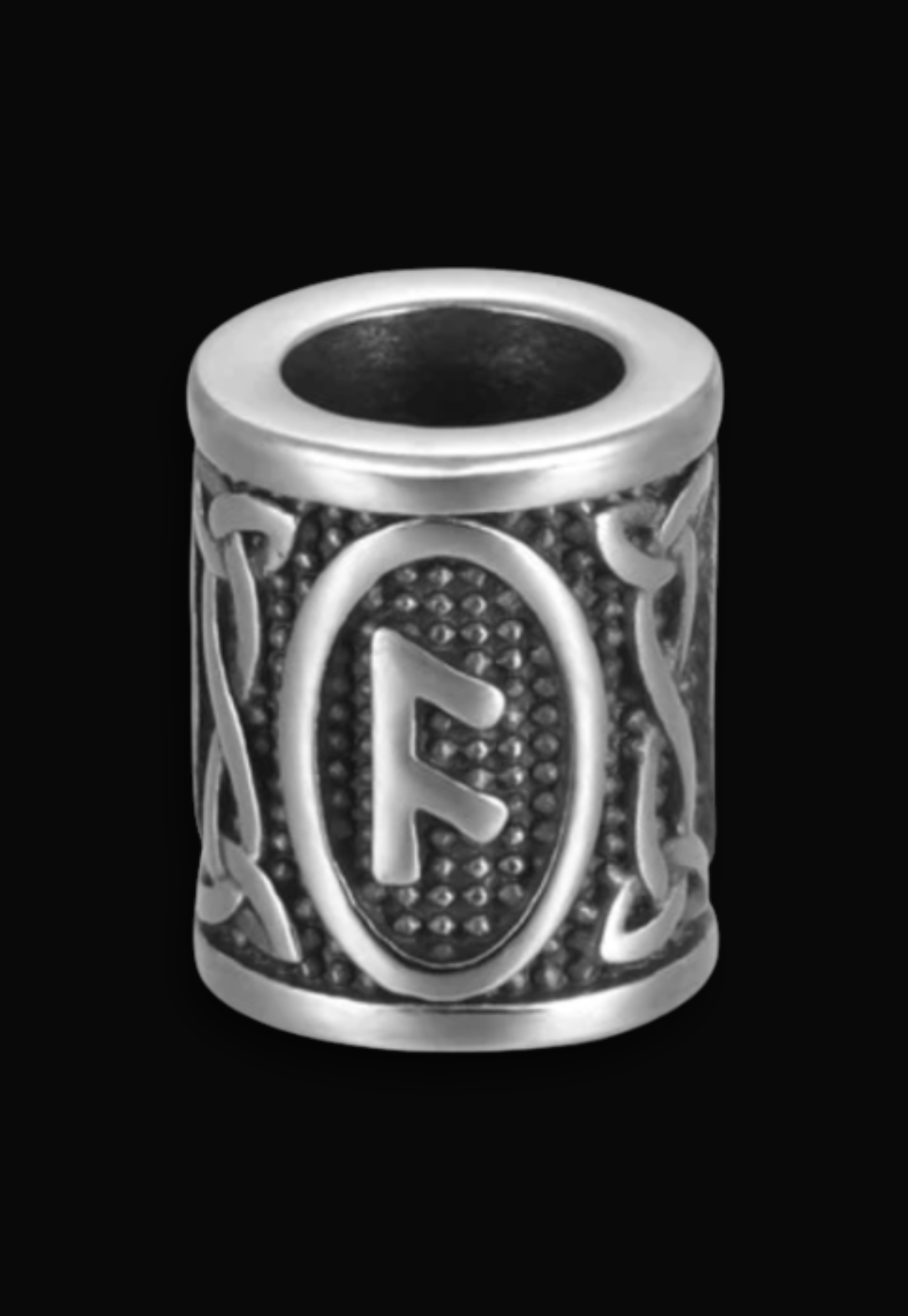 RAIDO Lucidus Viking Bracelet with Black Shambala Threads