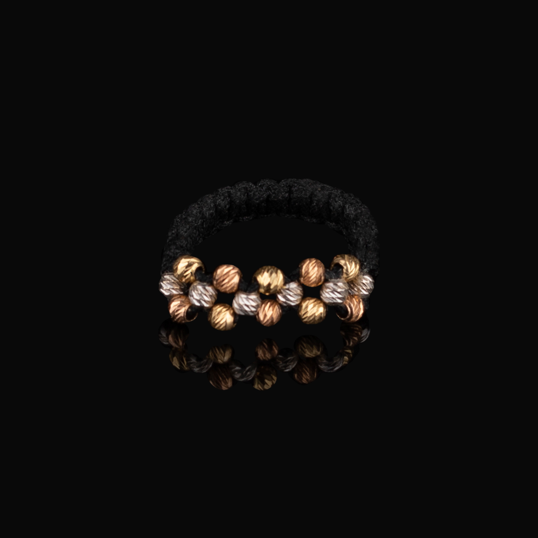 18k Gold Shamballa Ring
