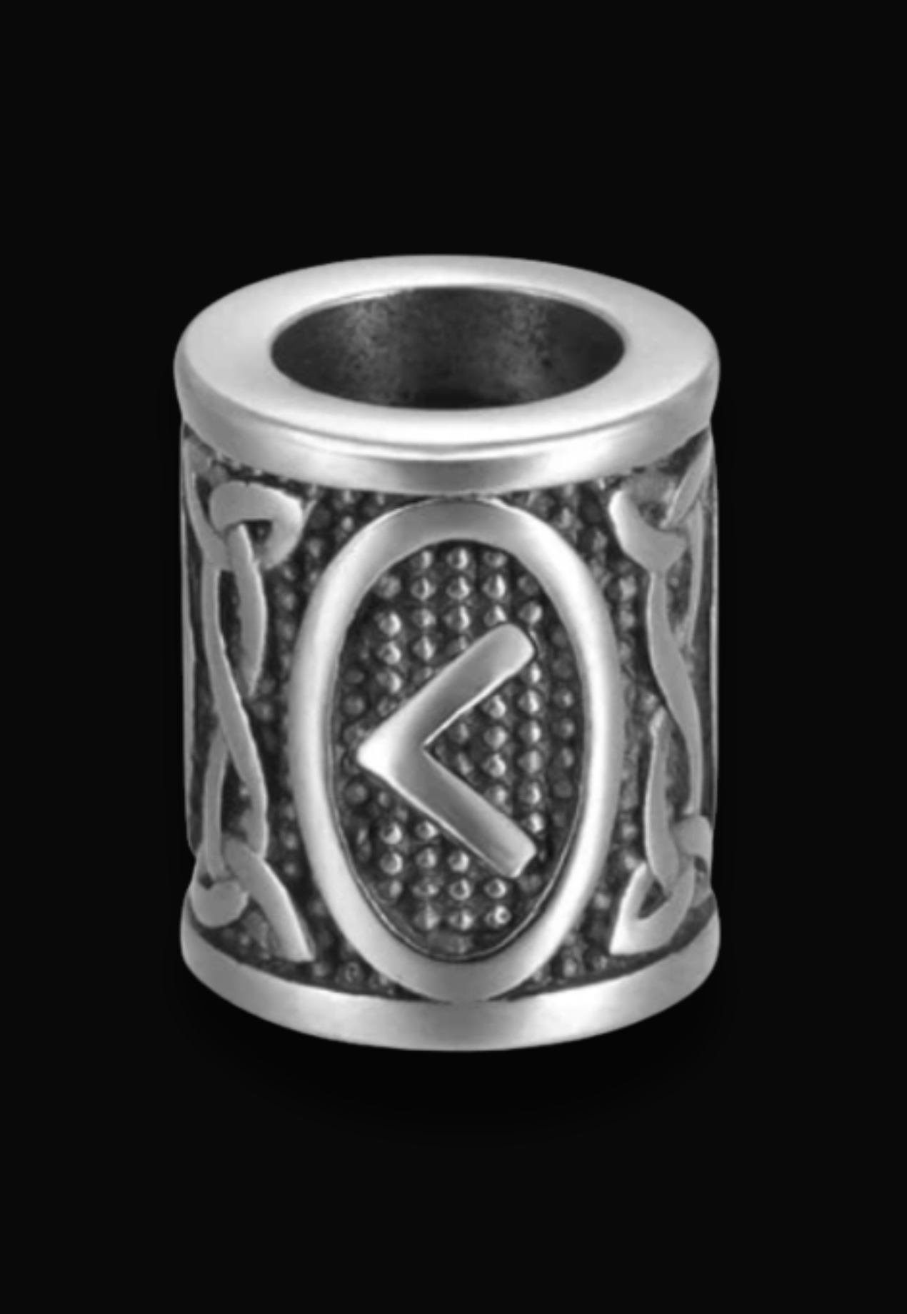 DAGAZ Lucidus Viking Bracelet with Navy Blue and Silver Shambala Threads