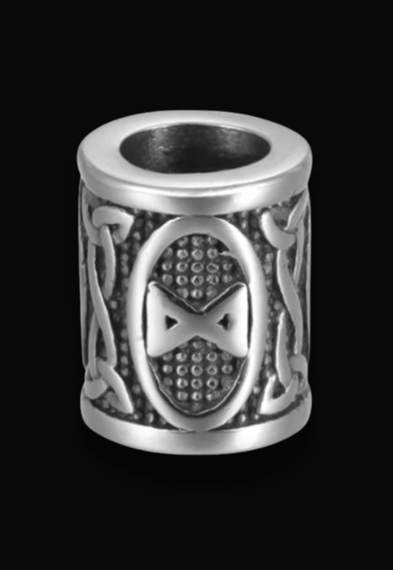 RAIDO Lucidus Viking Bracelet with Black Shambala Threads