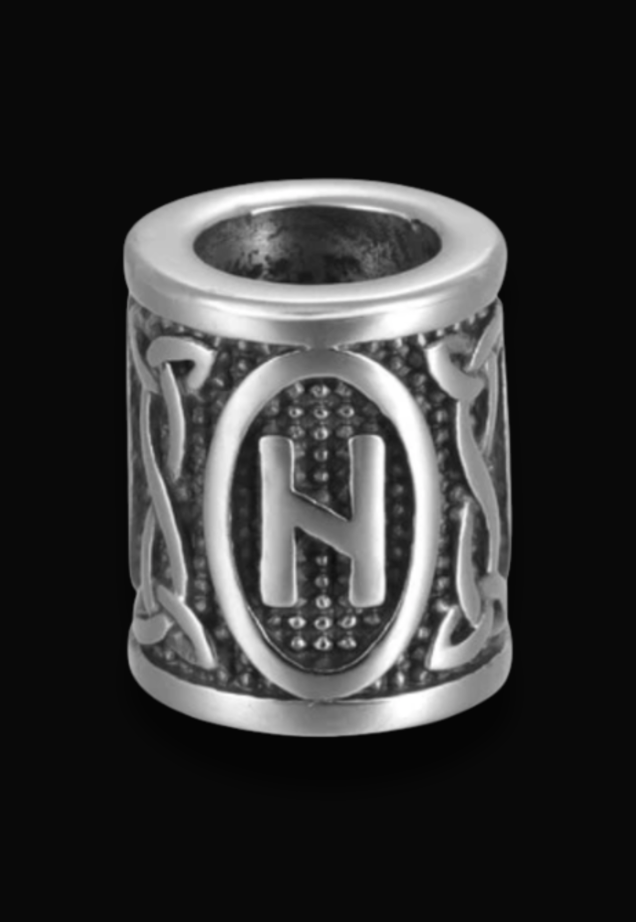 RAIDO Lucidus Viking Bracelet with Black Shambala Threads