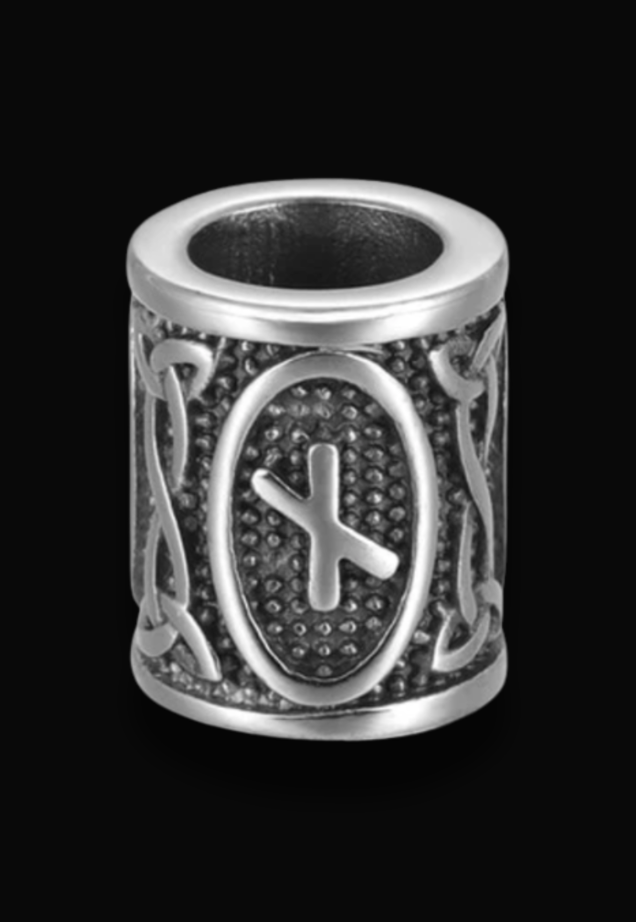 RAIDO Lucidus Viking Bracelet with Black Shambala Threads